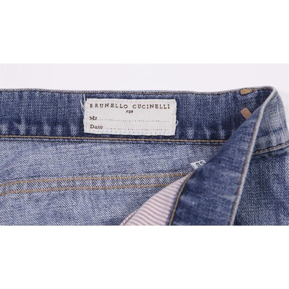 Brunello Cucinelli Mens Light Wash Relaxed Fit Jeans Eu 58 - 40x32 - Picture 6 of 7